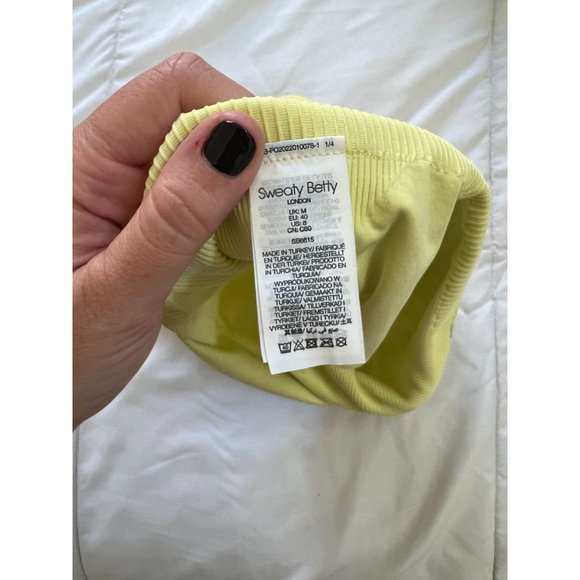Sweaty Betty Balance Seamless Low Impact Sports Bra Yellow - Picture 5 of 5